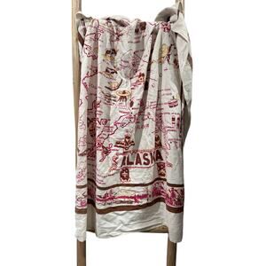 Vintage Alaska Map Rectangle Tablecloth 52 x43